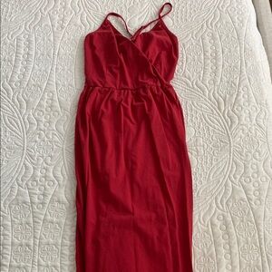 Elegant Red Sleeveless Dress
